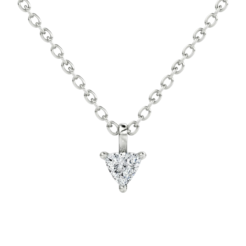 Trillion Petite Solitaire Pendant