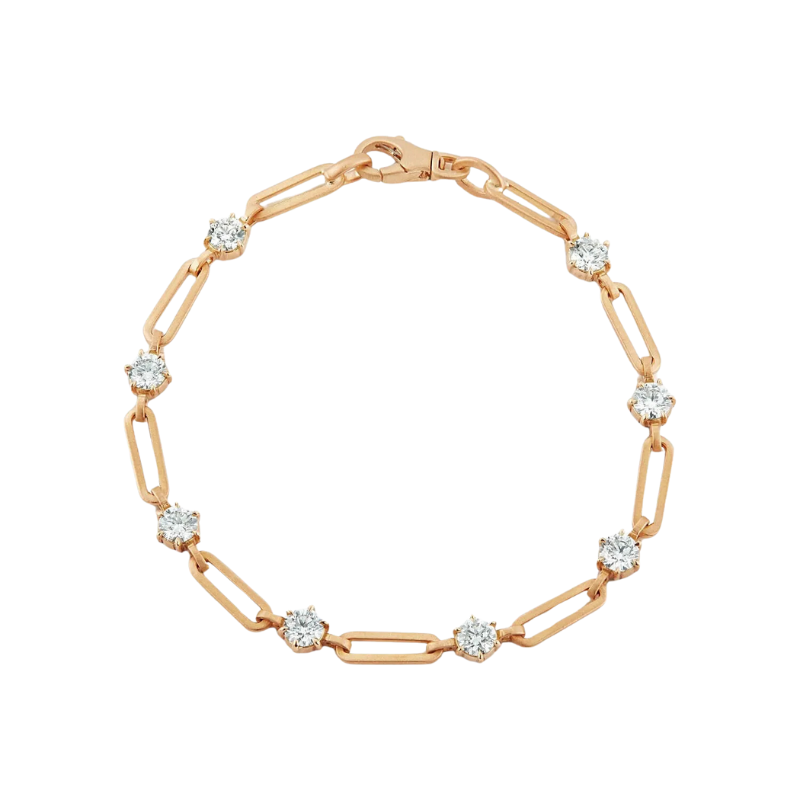 Phoebe Link Chain Diamond Bracelet
