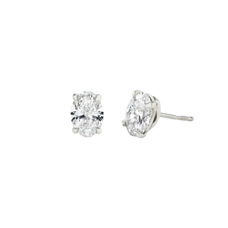 Oval Solitaire Stud