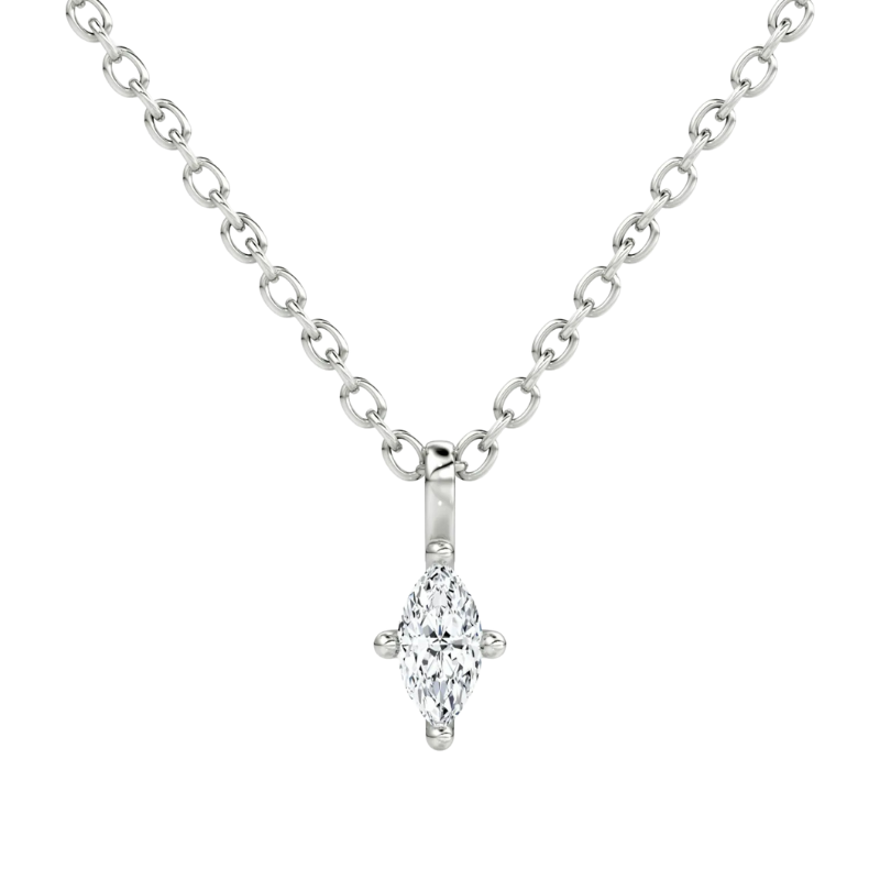 Marquise Petite Solitaire Pendant
