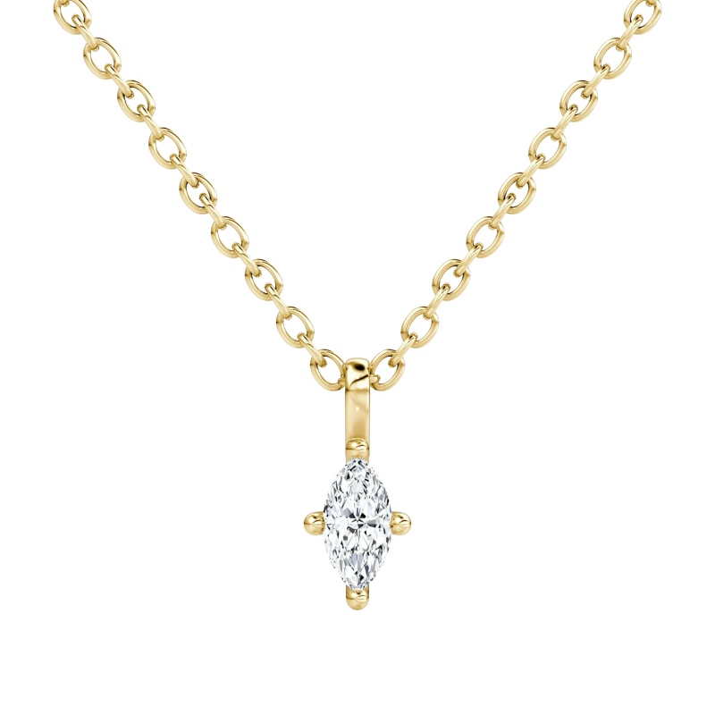 Marquise Petite Solitaire Pendant