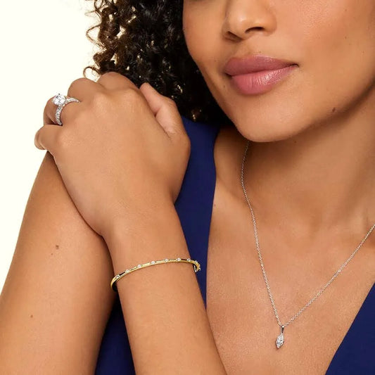 Station Bangle Bracelet