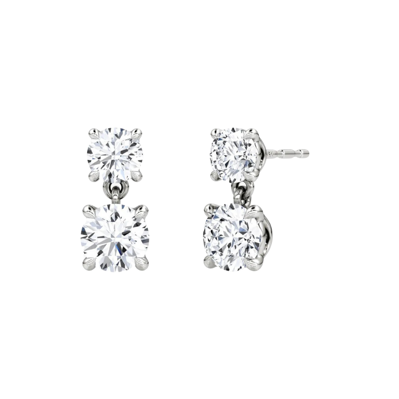 Round Drop Earrings
