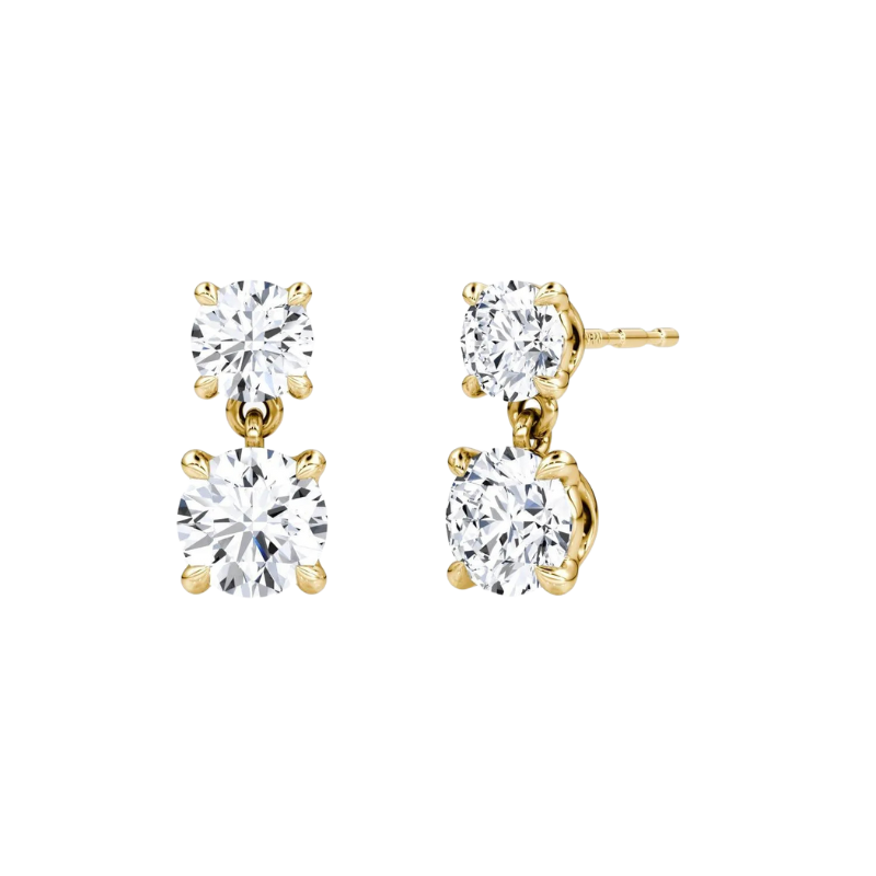 Round Drop Earrings