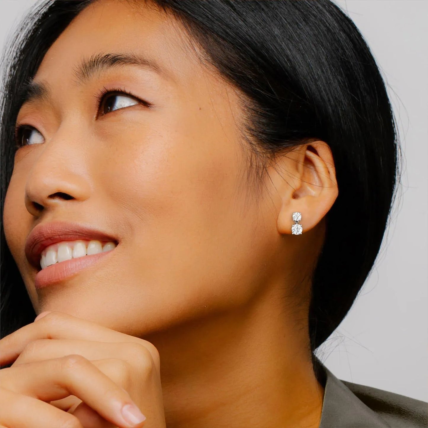 Round Drop Earrings