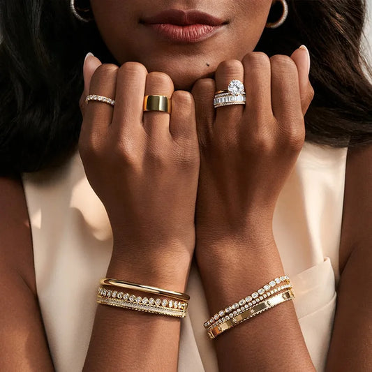 Emerald Cut Bezel Lab Diamond Tennis Bracelet