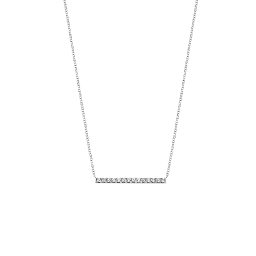 Pave Bar Diamond Necklace