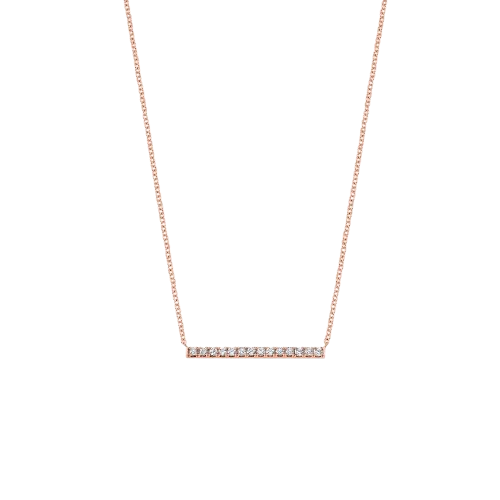 Pave Bar Diamond Necklace