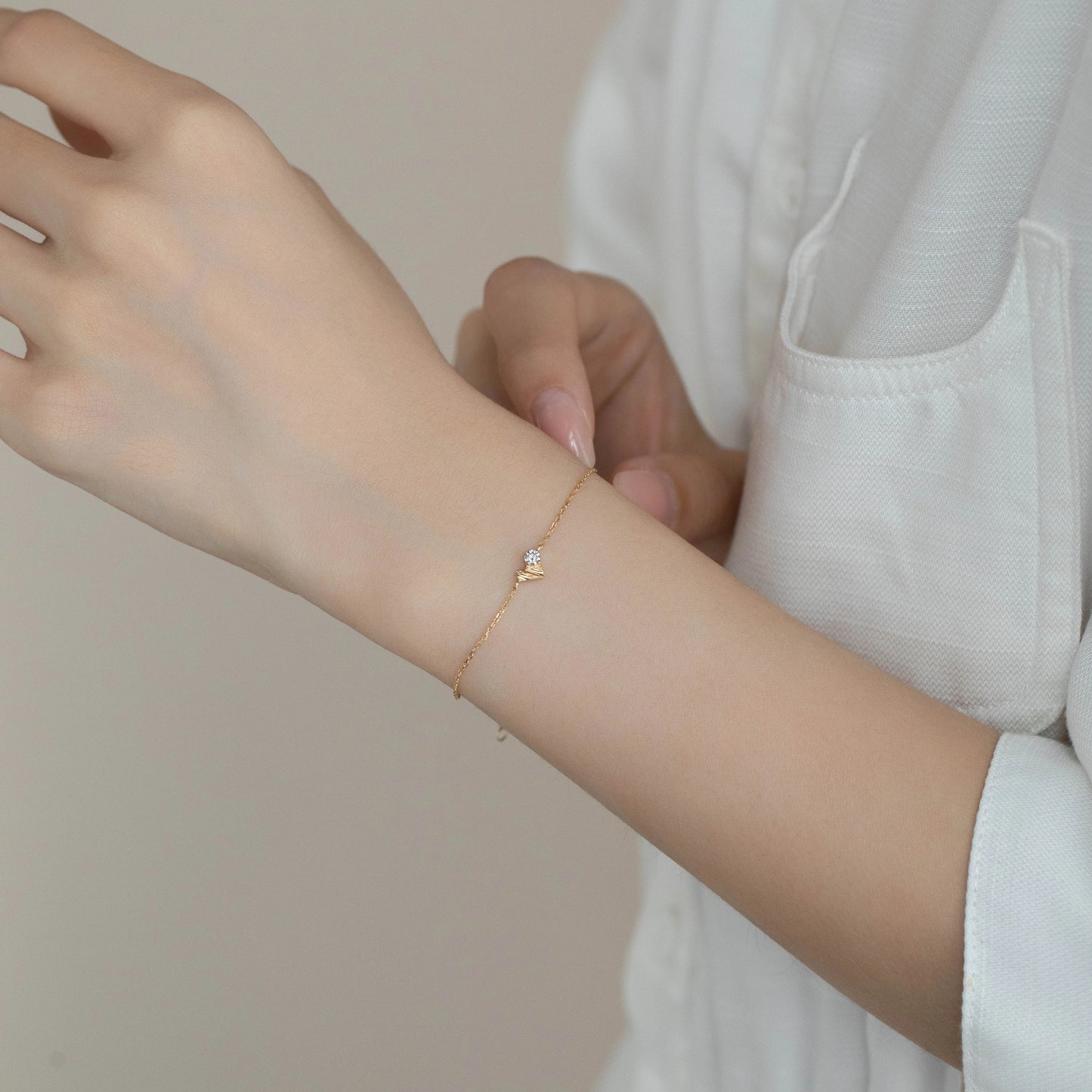 18K Beating Heart Bracelet