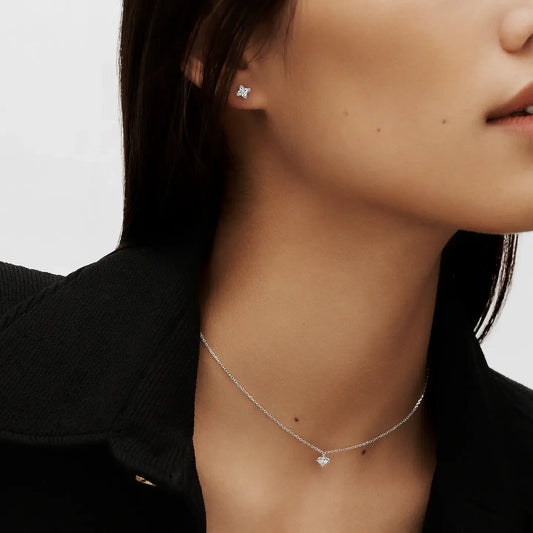 4 Star Cut Diamonds Pendant