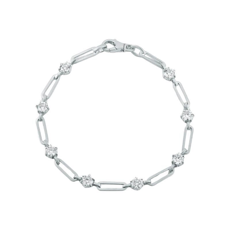 Phoebe Link Chain Diamond Bracelet