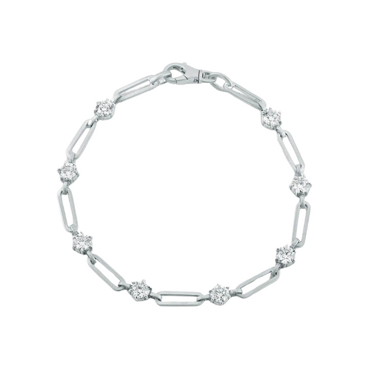 Phoebe Link Chain Diamond Bracelet