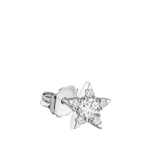 (Single)Invisible Set Star Diamond Stud Earring
