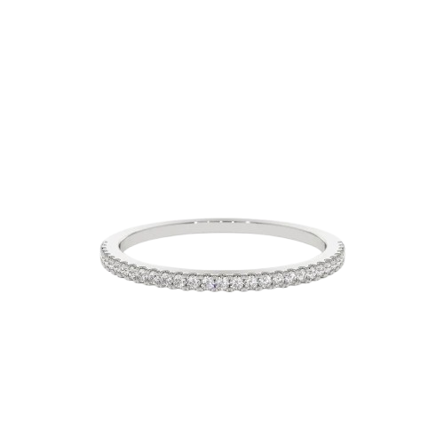 Half Eternity Micro Pave Diamond Ring