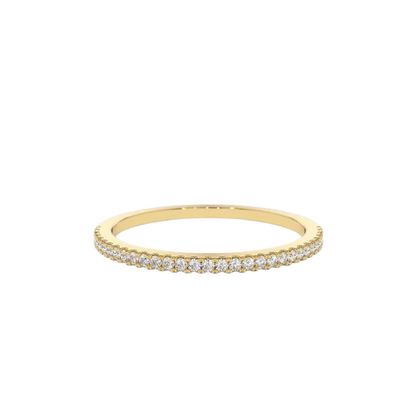 Half Eternity Micro Pave Diamond Ring