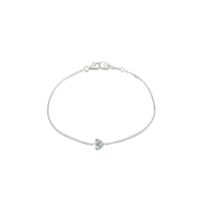 Trillion Bezel Solitaire Bracelet