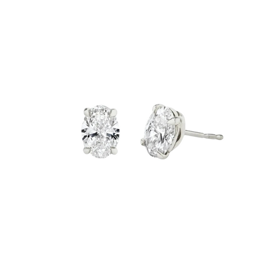 Oval Solitaire Stud