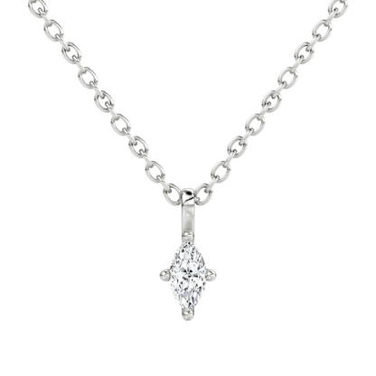 Marquise Petite Solitaire Pendant