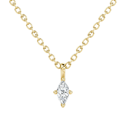 Marquise Petite Solitaire Pendant