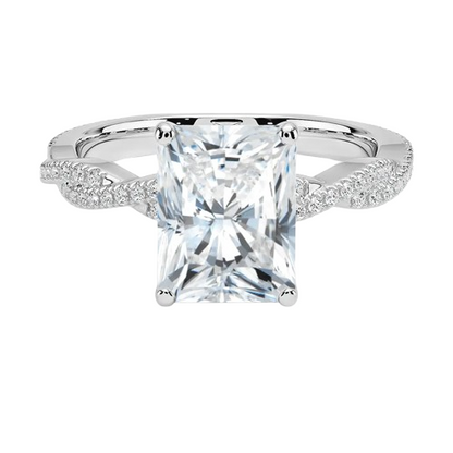 Twisted Vine Radiant Cut Engagement Ring