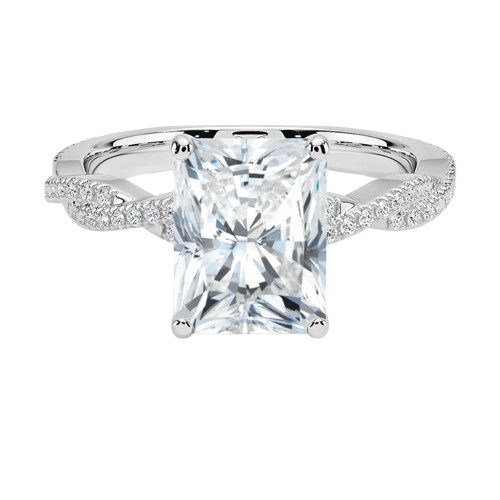 Twisted Vine Radiant Cut Engagement Ring