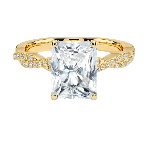 Twisted Vine Radiant Cut Engagement Ring