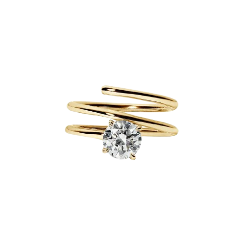 Shank Diamond Engagement Ring