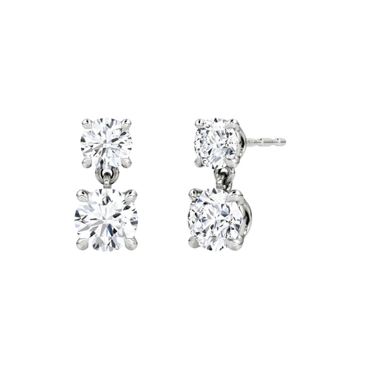 Round Drop Earrings