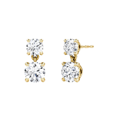 Round Drop Earrings
