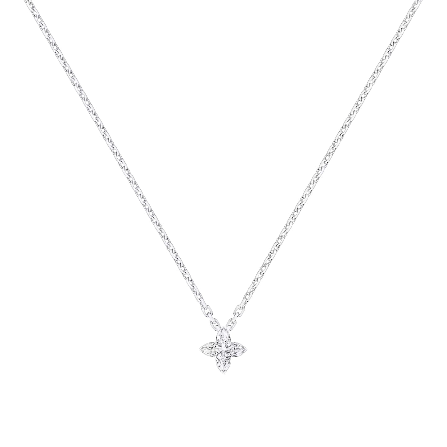 4 Star Cut Diamonds Pendant