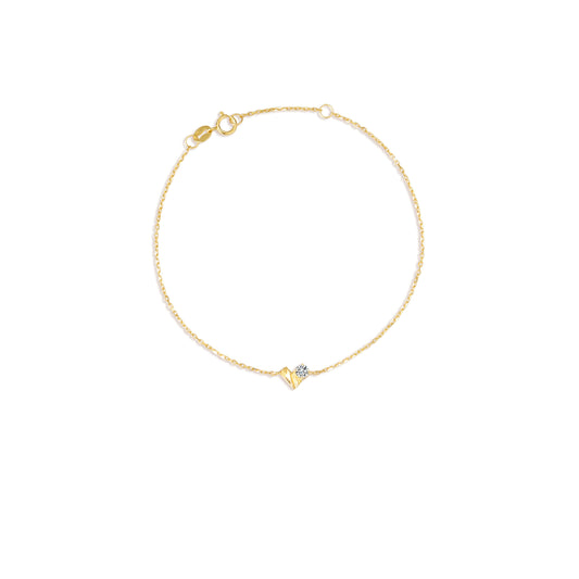 18K Beating Heart Bracelet