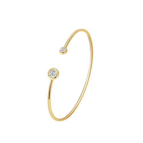 Small Sun Round Diamond Bracelet